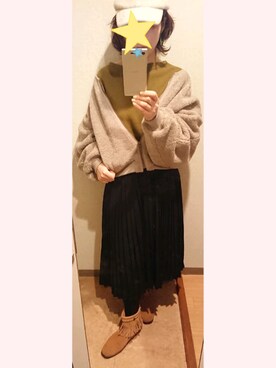 「さむい！」｜saraさん（レディース・157cm）の冬コーディネート