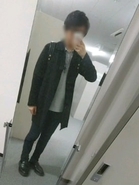「アイテム（ステンカラーコート）」を使った、Meさん（メンズ・170cm・30代）の春コーディネート