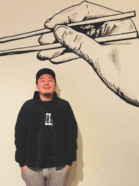 「GAP（ギャップ）のアイテム（ブルゾン）」を使った、ちゃんてつさん（メンズ・171cm）の秋コーディネート
