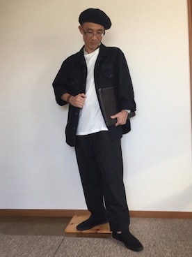 「URBAN RESEARCH（アーバンリサーチ）のアイテム（ハンチング/ベレー帽）」を使った、kojiさん（メンズ・167cm）の秋コーディネート