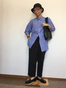「PADRONE（パドローネ）のアイテム（スリッポン）」を使った、kojiさん（メンズ・167cm）の春コーディネート