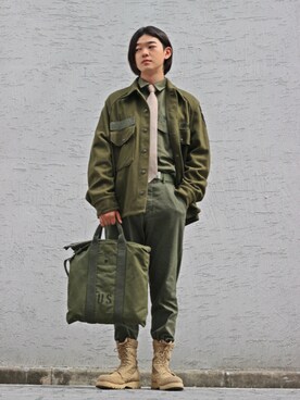 「khaki」｜   bb_stgさん（メンズ・171cm）の秋コーディネート