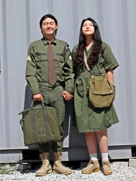 「khaki」｜   bb_stgさん（メンズ・171cm）の秋コーディネート