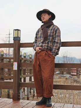 「menswear」｜「アイテム（ブーツ）」を使った、   bb_stgさん（メンズ・171cm）の冬コーディネート