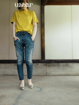 「EGOIST（エゴイスト）のアイテム（アクセサリー）」を使った、cyameさん（レディース・170cm）の春コーディネート