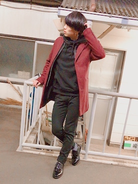 「SOYOUS（ソユーズ）のアイテム（ジャケット/アウター）」を使った、ひょーごさん（メンズ・173cm）の冬コーディネート