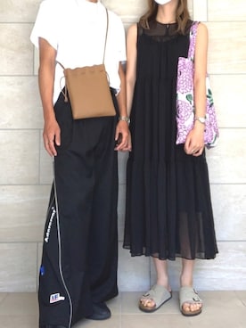 「ADER error（アーダーエラー）のアイテム（パンツ）」を使った、かずさん（メンズ・183cm）の夏コーディネート