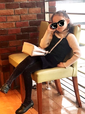 「petit main（プティマイン）のアイテム（キャミソール）」を使った、山本優希さん（レディース・158cm）の冬コーディネート
