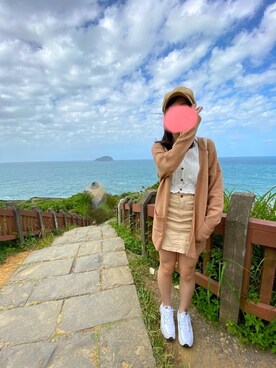 「NET（ネット）のアイテム（その他アウター）」を使った、weiweiさん（レディース・165cm）の秋コーディネート