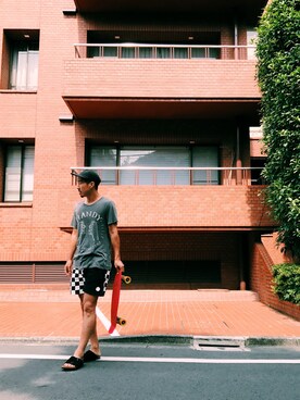 macoさん（メンズ・180cm）の夏コーディネート