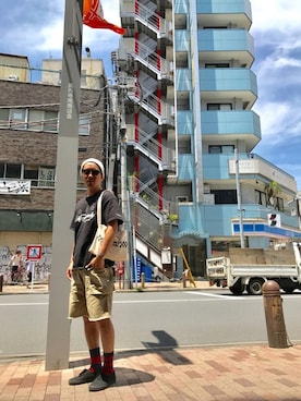 macoさん（メンズ・180cm）の夏コーディネート