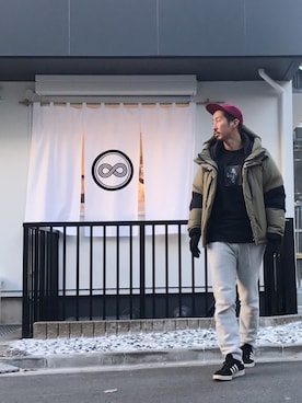 macoさん（メンズ・180cm）の冬コーディネート