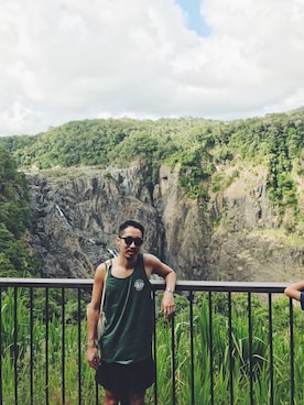 「HLNA（エイチエルエヌエー）のアイテム」を使った、macoさん（メンズ・180cm）の冬コーディネート