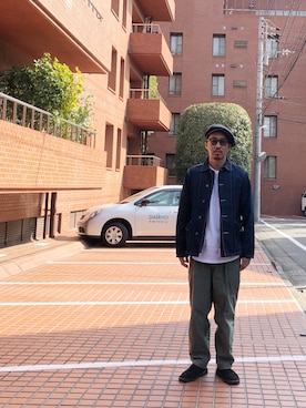 「Steven Alan」｜「アイテム（デニムジャケット）」を使った、macoさん（メンズ・180cm）の春コーディネート