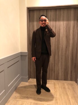 「417 EDIFICE（フォーワンセブンエディフィス）のアイテム（その他アウター）」を使った、macoさん（メンズ・180cm）の冬コーディネート