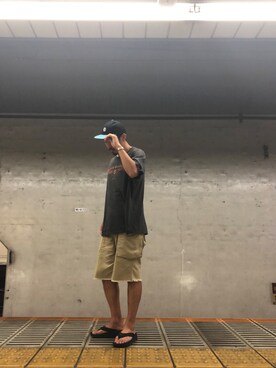 macoさん（メンズ・180cm）の夏コーディネート