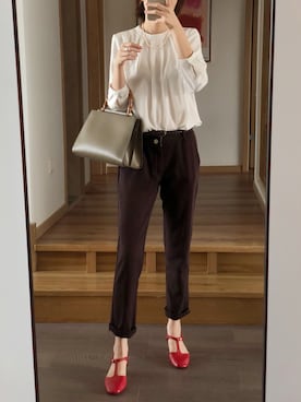 「business casual」｜是阿金诶_(かな)さん（レディース・163cm）の秋コーディネート