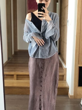 「TASAKI（タサキ）のアイテム（リング）」を使った、是阿金诶_(かな)さん（レディース・163cm）の春コーディネート