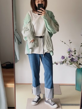 是阿金诶_(かな)さん（レディース・162cm）の春コーディネート