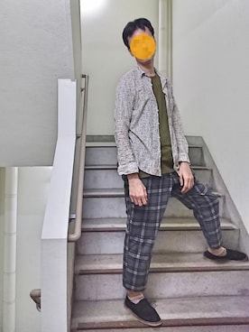 「RAGEBLUE（レイジブルー）のアイテム（スリッポン）」を使った、sakai072さん（メンズ・182cm）の夏コーディネート