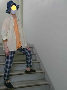 「RAGEBLUE（レイジブルー）のアイテム（スリッポン）」を使った、sakai072さん（メンズ・182cm）の秋コーディネート