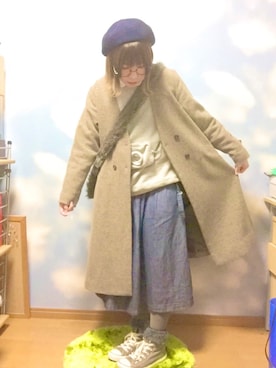 moonちゃん。さん（レディース・154cm）の冬コーディネート