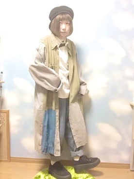 「±0（プラスマイナスゼロ）のアイテム」を使った、moonちゃん。さん（レディース・154cm）の冬コーディネート