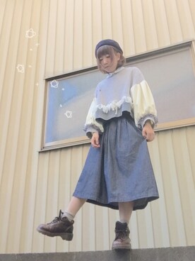 moonちゃん。さん（レディース・154cm）の春コーディネート