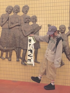 moonちゃん。さん（レディース・154cm）の春コーディネート