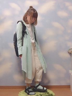 moonちゃん。さん（レディース・154cm）の春コーディネート