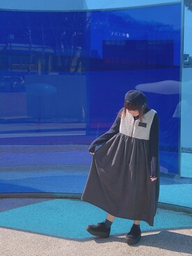 「handmade」｜「アイテム（ハンチング/ベレー帽）」を使った、moonちゃん。さん（レディース・154cm）の春コーディネート