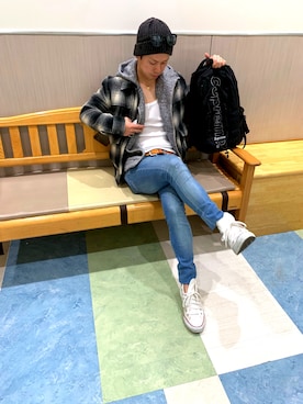 Converse 日本製 ユニセックス コンバース キャンバス オールスター ハイカット Converse Canvas All Star J Hi を使ったメンズ人気ファッションコーディネート Wear