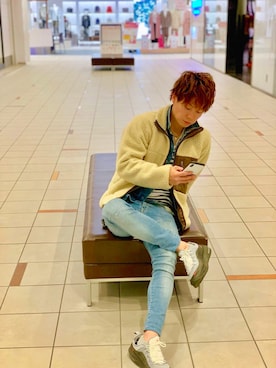 「アイテム（ブルゾン）」を使った、Shotaroさん（メンズ・165cm・30代）の冬コーディネート