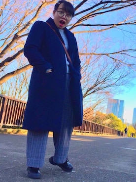 「Honeys（ハニーズ）のアイテム（ダウンジャケット/コート）」を使った、Hitomiさん（レディース・155cm）の冬コーディネート