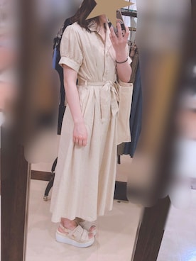 「色素薄い系」｜Hさん（レディース・153cm）の夏コーディネート