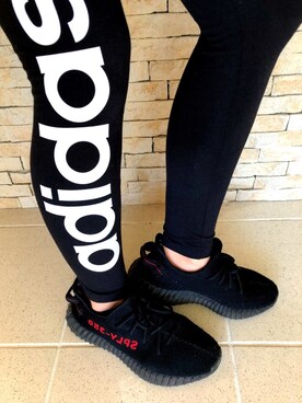 「adidas（アディダス）のアイテム（その他パンツ、ブラック系）」を使った、parrachieさん（レディース・165cm）の冬コーディネート
