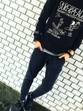 「Surf Day's（サーフデイズ）のアイテム」を使った、Riku.Hさん（メンズ・177cm）の冬コーディネート