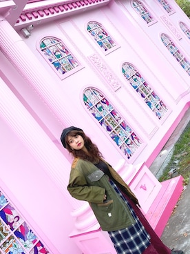 「Slightly Numb（スライトリーナム）のアイテム」を使った、Yoyokoさん（レディース・164cm）の冬コーディネート