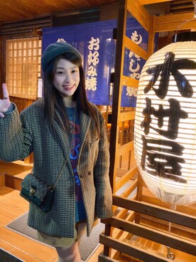 「Slightly Numb（スライトリーナム）のアイテム」を使った、Yoyokoさん（レディース・164cm）の冬コーディネート