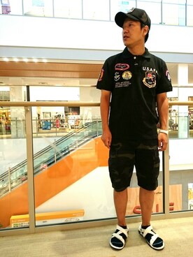 松下晋弥さん（メンズ・168cm）の夏コーディネート