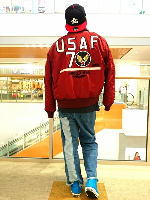 AVIREX USA アワードジャケット 赤 AVIREX USA ALL SPORTS AWARDS Leather Jacket Size 6XL | eBay