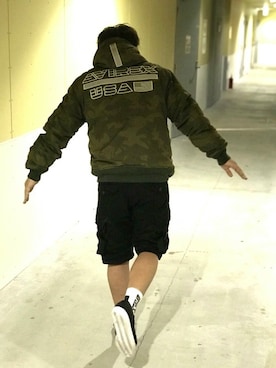 松下晋弥さん（メンズ・168cm）の夏コーディネート