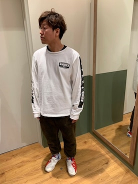 松下晋弥さん（メンズ・168cm）の冬コーディネート