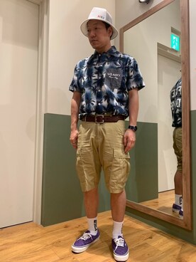 松下晋弥さん(メンズ・168cm)の春コーディネート
