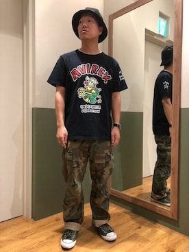 松下晋弥さん(メンズ・168cm)の春コーディネート
