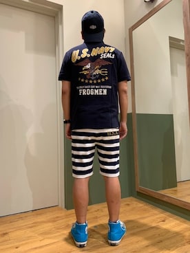 松下晋弥さん(メンズ・168cm)の夏コーディネート