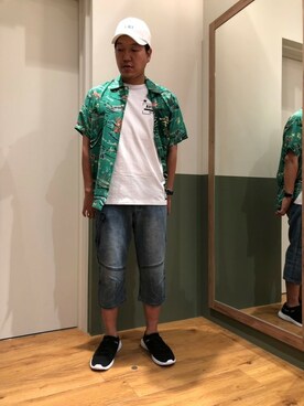 松下晋弥さん（メンズ・168cm）の夏コーディネート