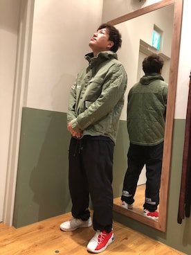松下晋弥さん(メンズ・168cm)の秋コーディネート