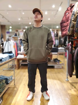 松下晋弥さん（メンズ・168cm）の秋コーディネート