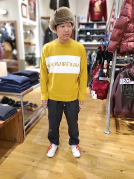 松下晋弥さん(メンズ・168cm)の冬コーディネート